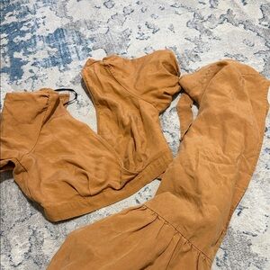 Women's Tan Jumpsuit